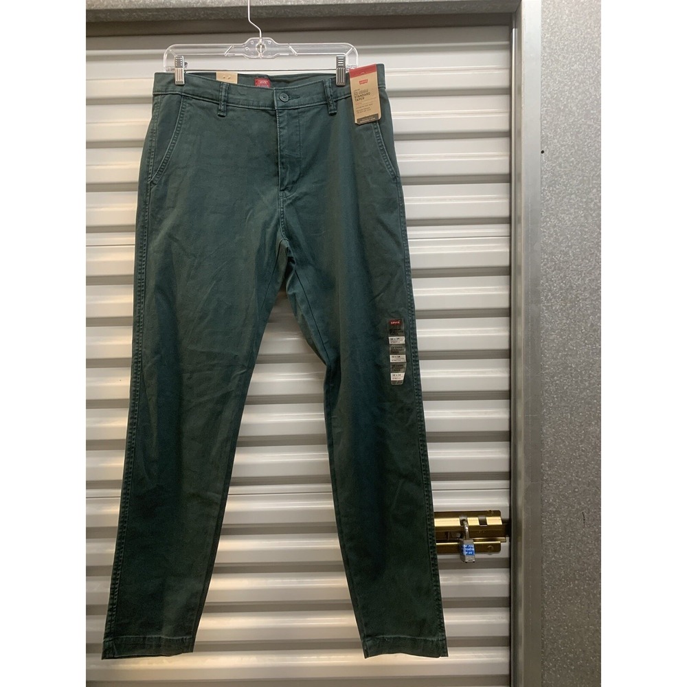 NWT Levi's XX Chino Standard Taper Stretch Green Pants 32 x 34